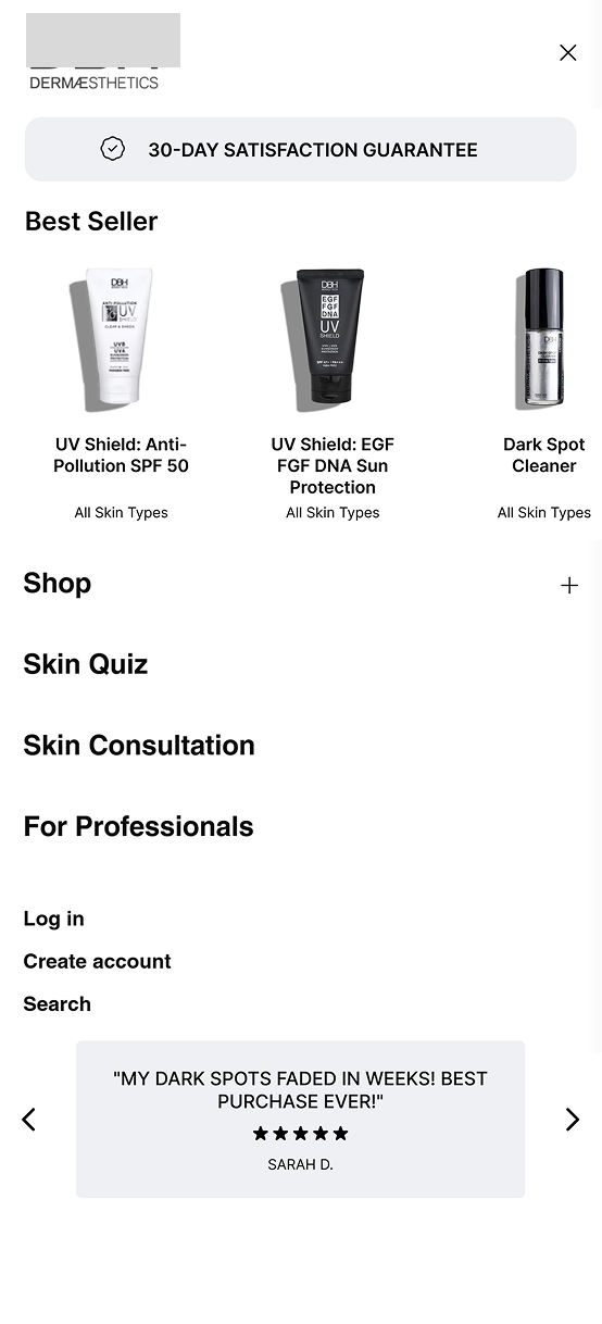 Shopify mobile page optimization screenshot